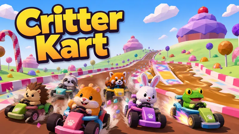 Critter Kart oyununun kapak görseli